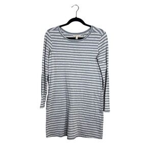 Toad&Co Long Sleeve T-Shirt Dress Sz XS Tencel Organic Cotton Striped Casual